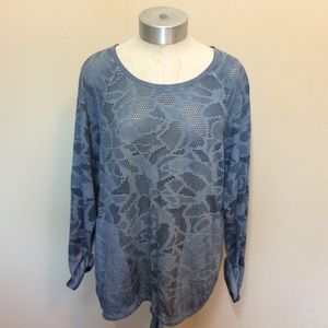 Anthropologie Saturday Sunday rinona mesh top shirt